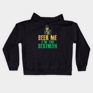 FUNNY BEER ME I'M THE BESTMAN Kids Hoodie